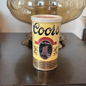 Vintage Coors can with 6 handkerchiefs
